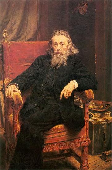 Jan Matejko Matejko-Auto portrait Spain oil painting art